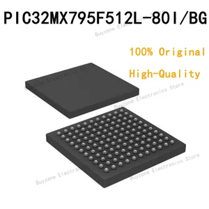 5PCS/LOT 100% quality original PIC32MX795F512L-80I /BG  MCU 32-bit MIPS32 M4K RISC 512KB Flash 2.5V/3.3V 121-Pin TFBGA Tray