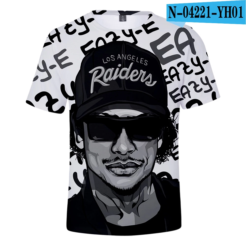 Eazy E T Shirt Men Gangsta Rapper 3D Printed Compton Short Sleeve T-shirts Summer Hip Hop Boy Streetwear Tops Fashion Cool Tees images - 6