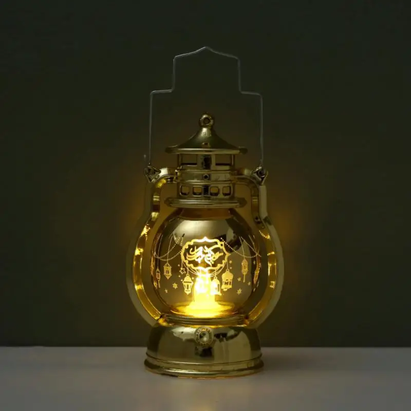 

2023 Portable Lantern Middle East Festival Led Lantern Portable Electronic Candle Lamp Ramadan Islam Muslim Party Favors Supplie
