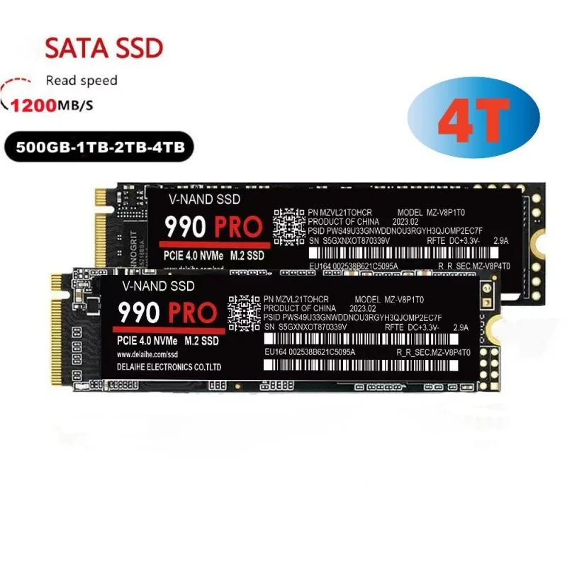 M.2 990 pro 4 ТБ 2 1 2280 Жесткий диск NVME 5-дюймовый ssd TLC 5600 МБ/с внутренние твердотельные
