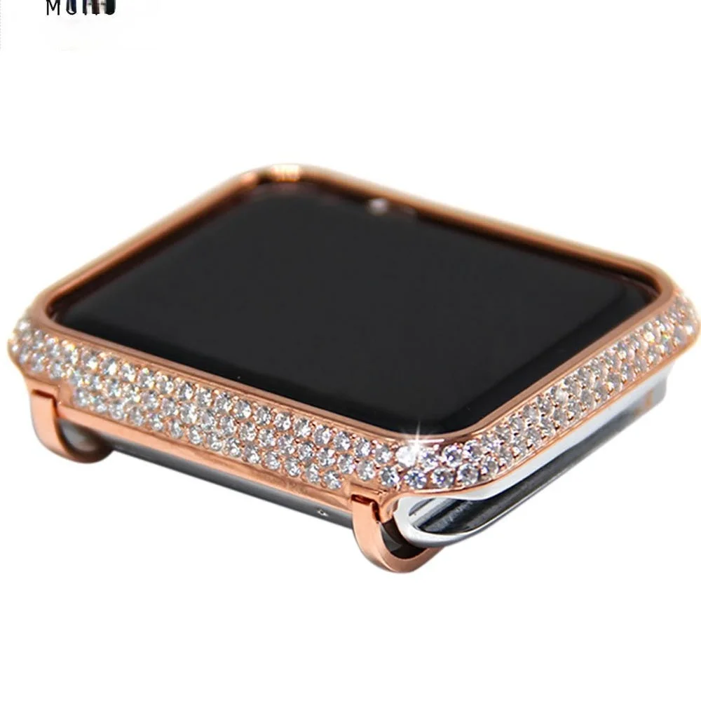 

3 аксессуара защитный чехол Алмазный 42 мм 38 мм серия 6 Se 5 4 44 мм 40 мм корпус для часов из нержавеющей стали