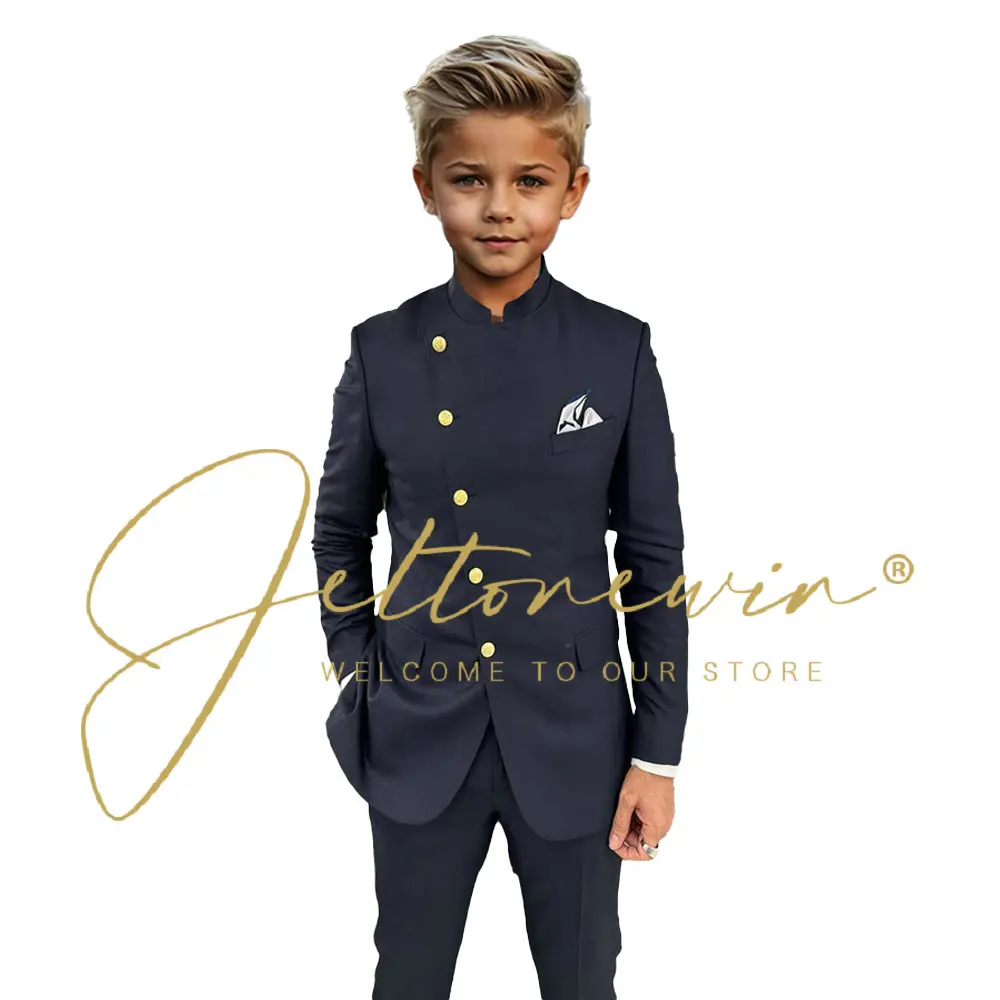 Костюм с цветочным узором для мальчиков на свадьбу детский смокинг