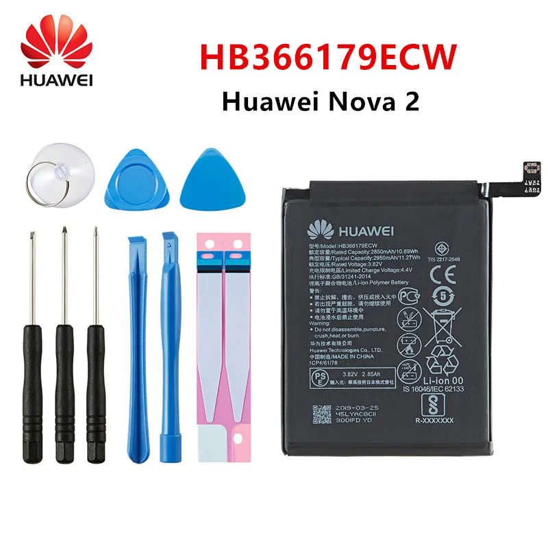 100% Оригинальный аккумулятор Hua Wei для Huawei Nova/Nova 2/Nova 2 Plus Enjoy 6S/ Honor 7 G10/Mate 10 Lite/p9 lite