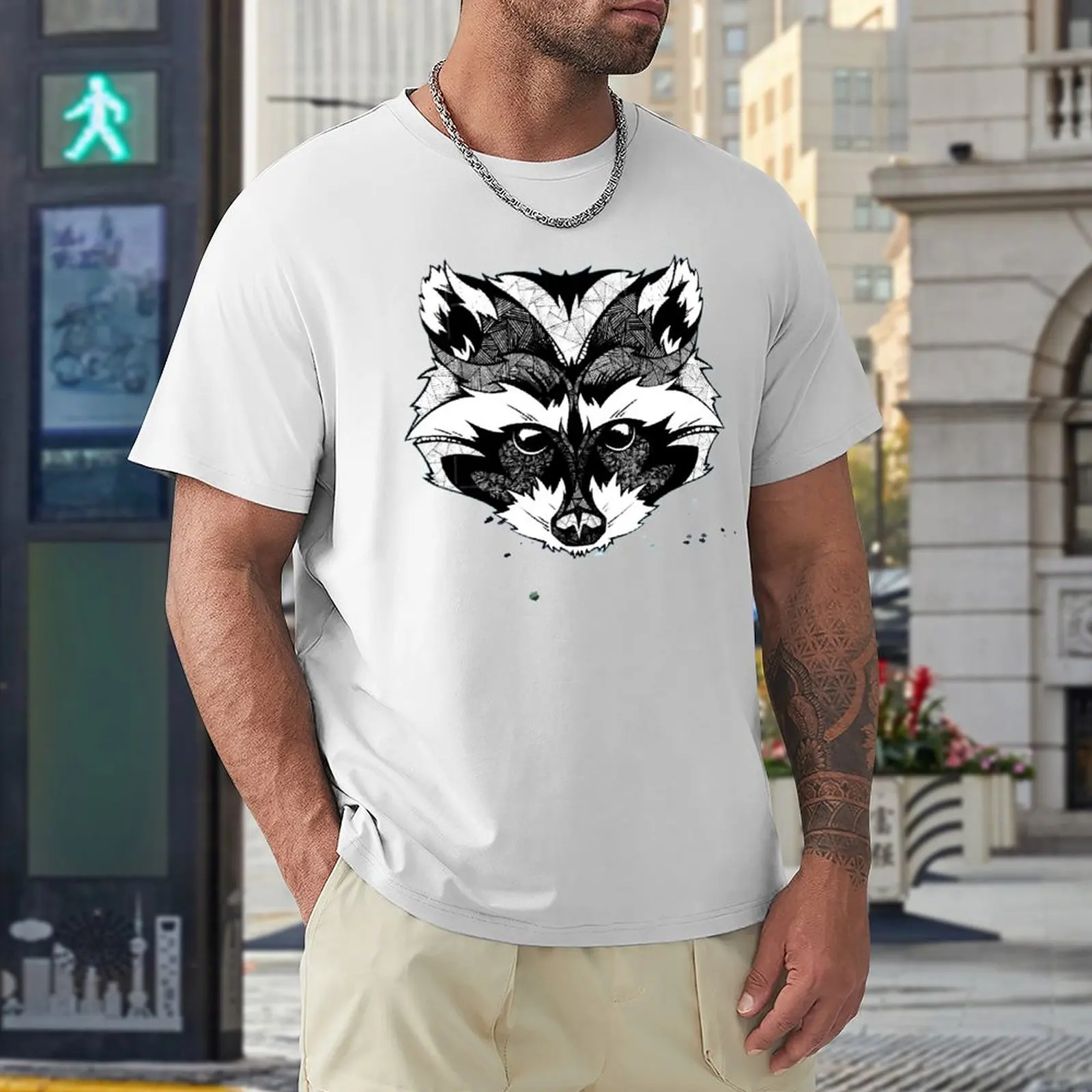 

Little Raccoon Buddy Graphic Crewneck T-shirt Sports T-shirts Graphic Cool Sarcastic Aactivity Competition Eur Size