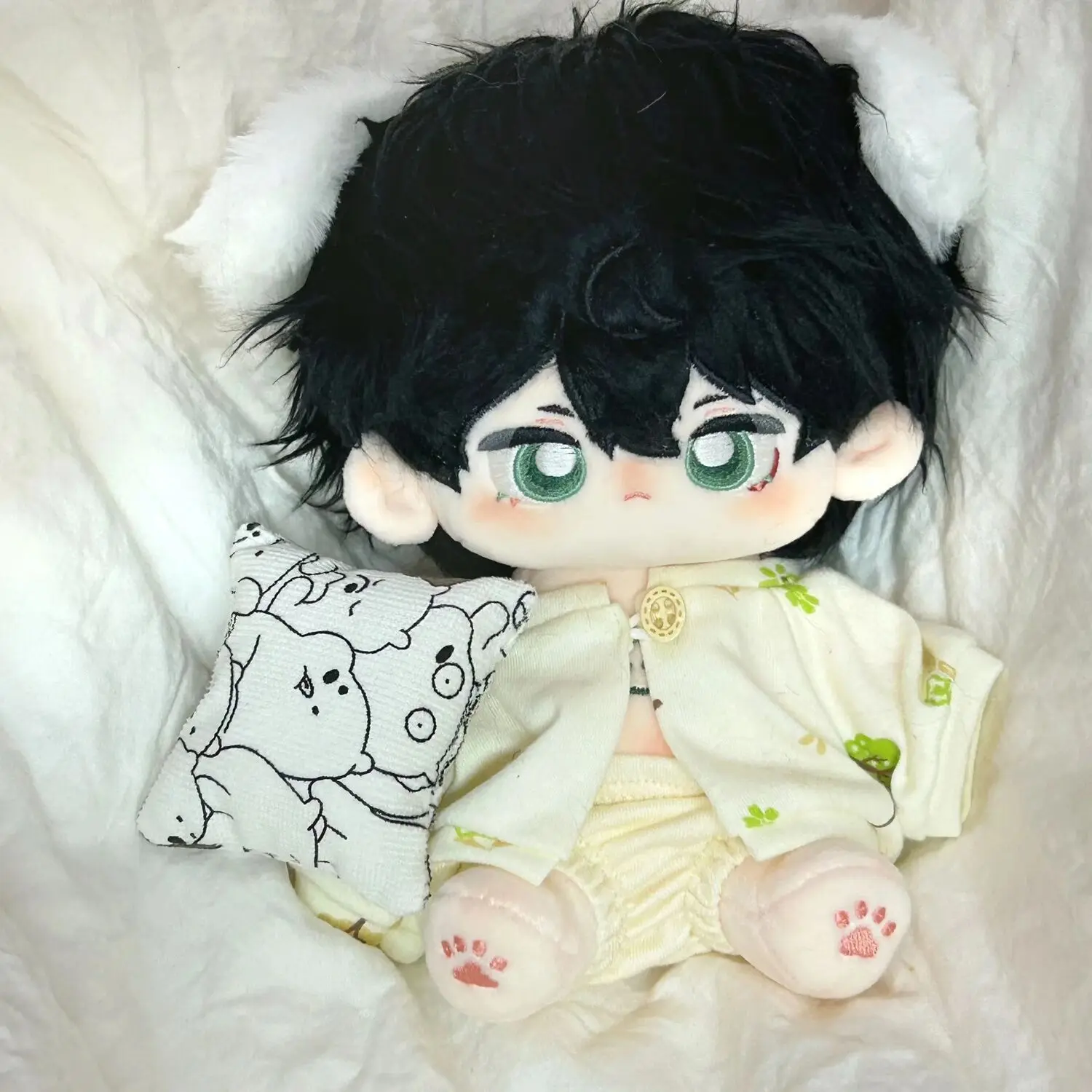 

20cm Honkai: Star Rail Cosplay Dan Heng Lovely Puppy Plush Stuffed Doll With Skeleton Body Plushie Body Change Clothes Game Gift