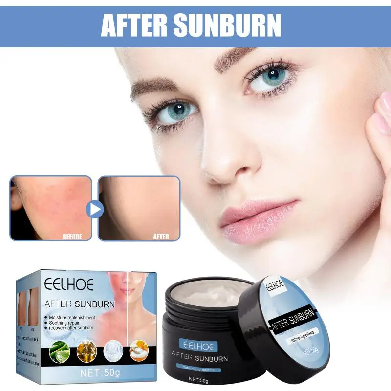 

Eelhoe After Sun Repair Cream Moisturizing Nourishing After Sun Lotions Tanning Repairing Anti-Aging Water Oil Balance Skin Care
