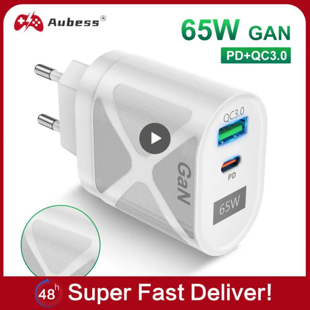 

1~5PCS Lovebay 65W GaN Fast Charge Adapter For MacBook Laptop Type C PD Quick Charger For iPhone 13 14 iPad Huawei