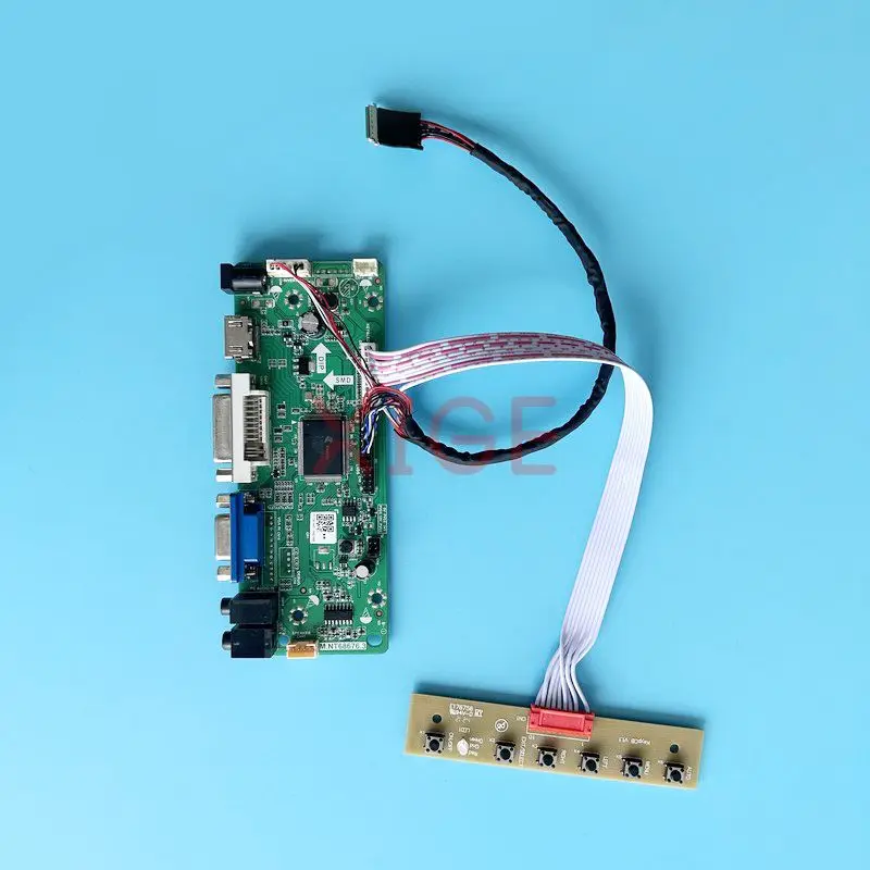 

Плата контроллера для B156XW02, B156XW03, B156XW04, LVDS, 40 контактов, VGA, DVI, аудио, комплект «сделай сам», дисплей для ноутбука 1366*768, 15,6 дюйма, совместим с HDMI