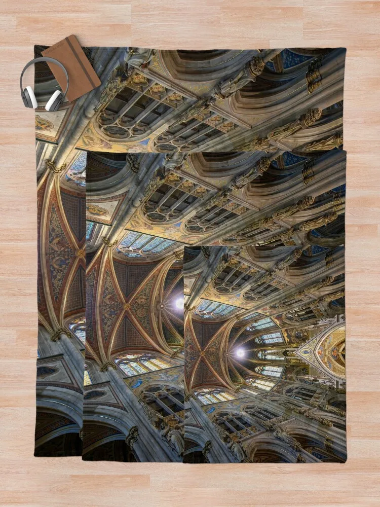 Votivkirche или вотивная церковь во Восенью Австрии фланелевое одеяло для дивана