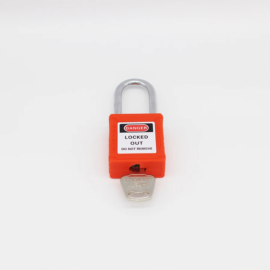 38 мм стальная скоба Loto Safety Padlock Tagout оранжевый защитный замок adecuado para Qociones industrialesy
