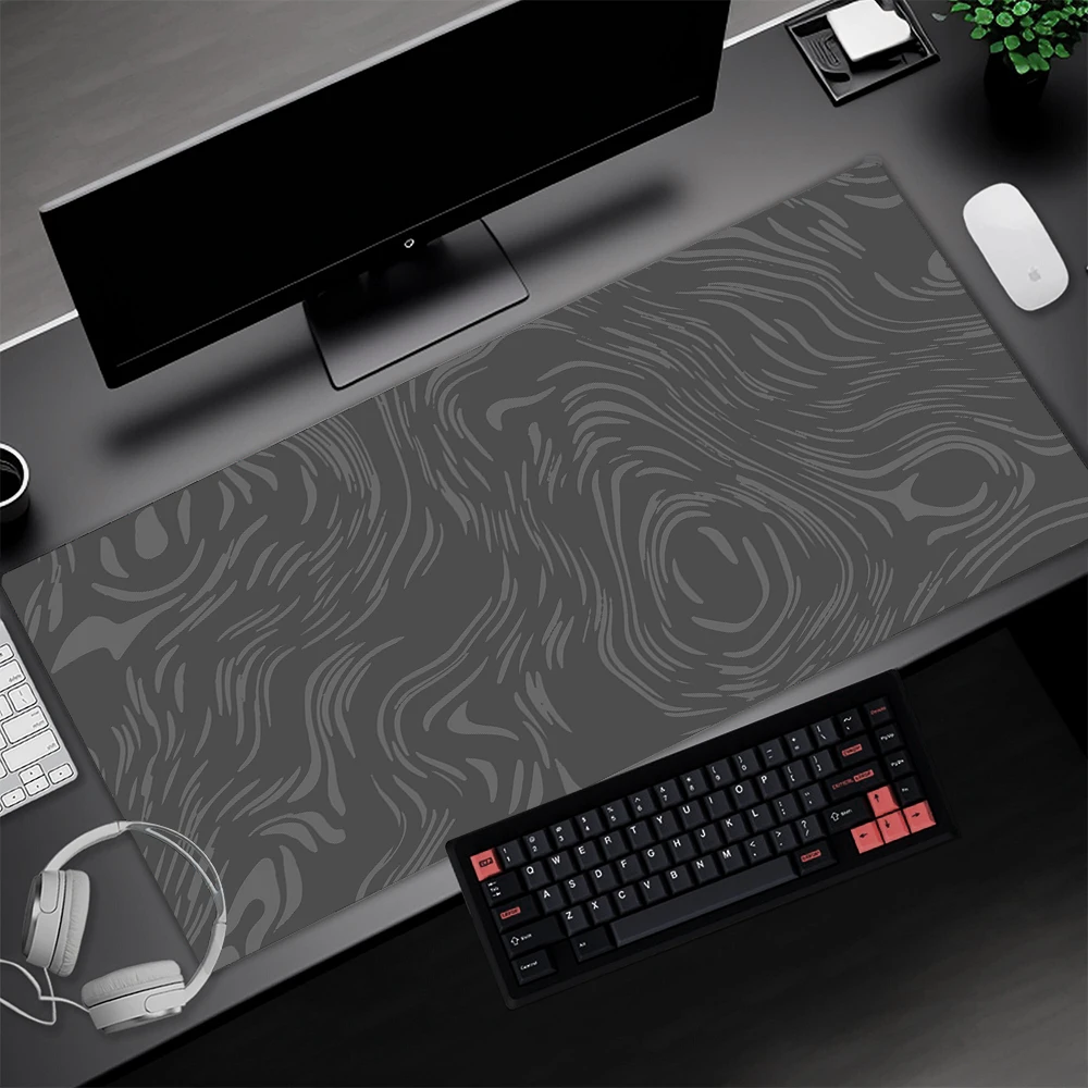 Серый коврик для мыши эстетический Настольный жидкий игровые аксессуары