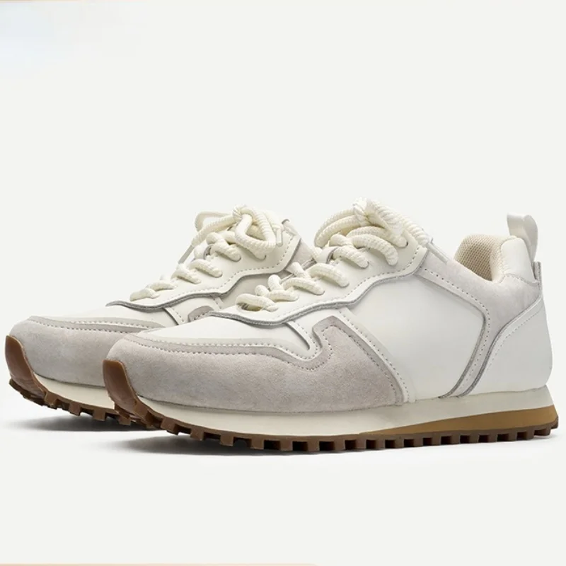 

Vintage Round Toe Casual Sneakers Comfortable All-match Trend Lace-up Mocasines Men's Vulvanize Shoe Autumn New Low Cut Trainers