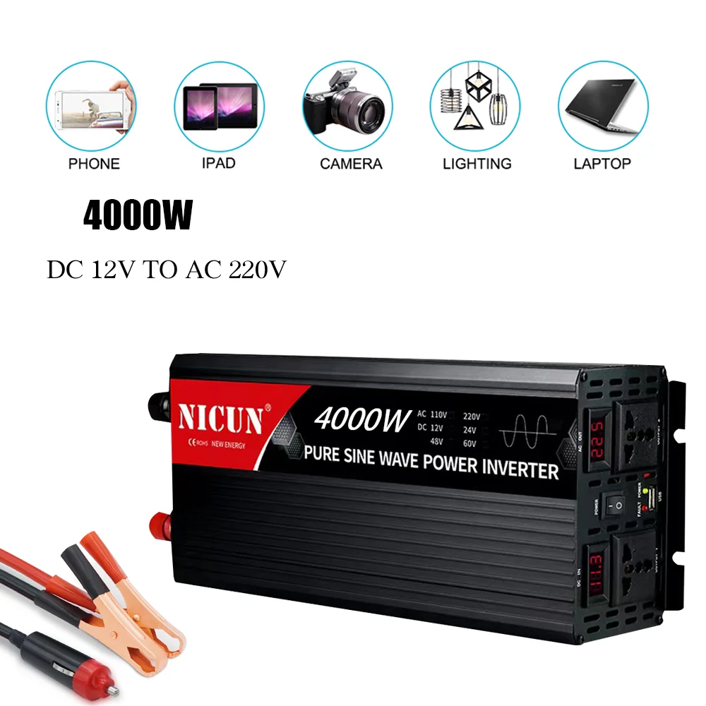 Преобразователь немодулированного синусоидального сигнала 4000 Вт 12 В 24