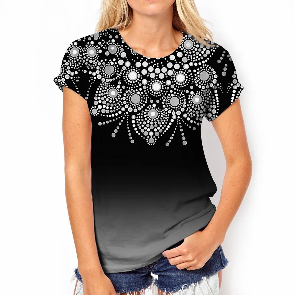 

Summer Women's T-Shirt Short Fashion Female Shirts Sleeves Harajuku Clothes Y2k 3D Print Tops Tee O-Neck Casual Oversized Tshirt