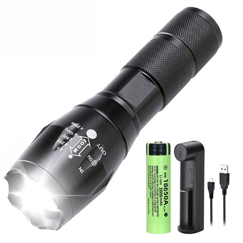 

Светодиодный фонарик 5 режимов Aluminum Alloy