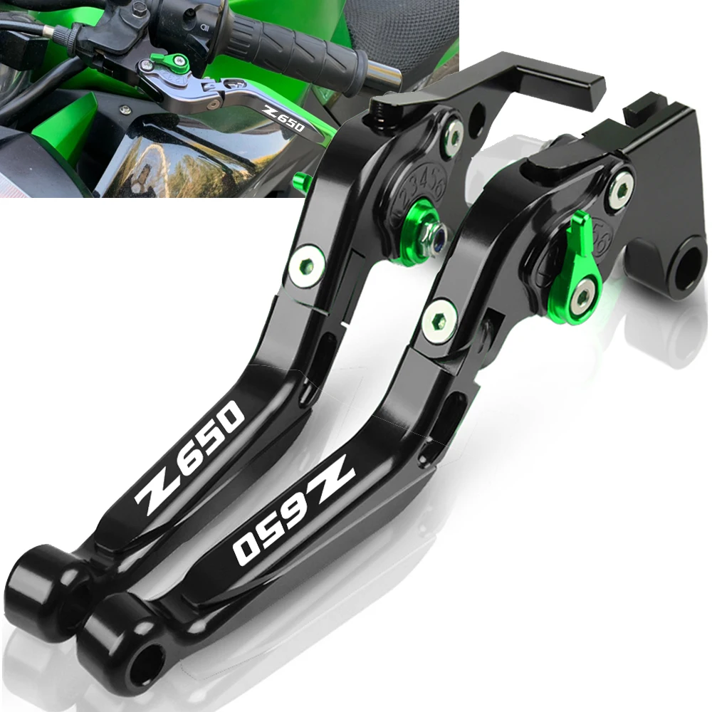 

Motorcycle Accessories CNC Adjustable Foldable Extendable Brake Clutch Levers Handle For Kawasaki Z650 2016 2017 2018 2019 2020