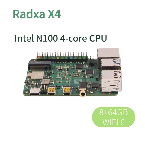 Radxa X4 модуль с процессором Intel N100