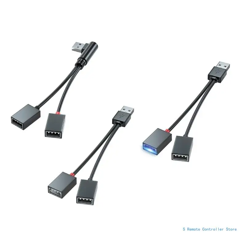 

BX0E USB Splitter Cable for Car, School, Office Charging Cable Extension Data Cable