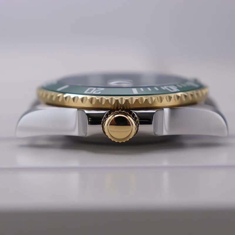Серебристые и золотистые часы 40 мм с полным текстом C3 светящиеся для Seiko NH34 NH35 NH36/38