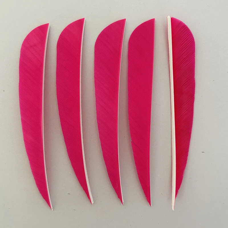50 шт. 4-дюймовые перья индейки для травления стрел левое крыло параболические