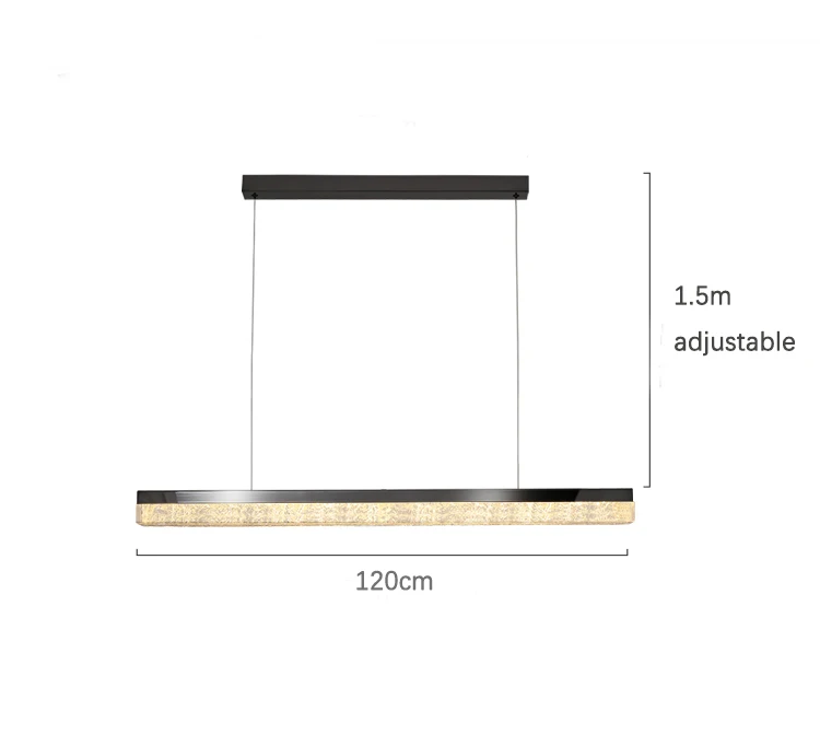 

Итальянская минималистичная люстра для ресторана, скандинавский дизайнер высокого класса, медный минималистичный обеденный стол, барная стойка, лампа с длинной полосой