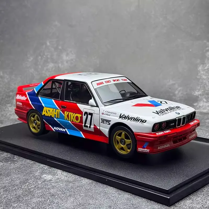 Фото Модель Solido 1/18 BMW M3 # 27 JTCC 1986 с двумя открывающимися дверями, литая модель автомобиля, лимитированная серия, статическая, новая коллекция, подарки для мальчиков №4