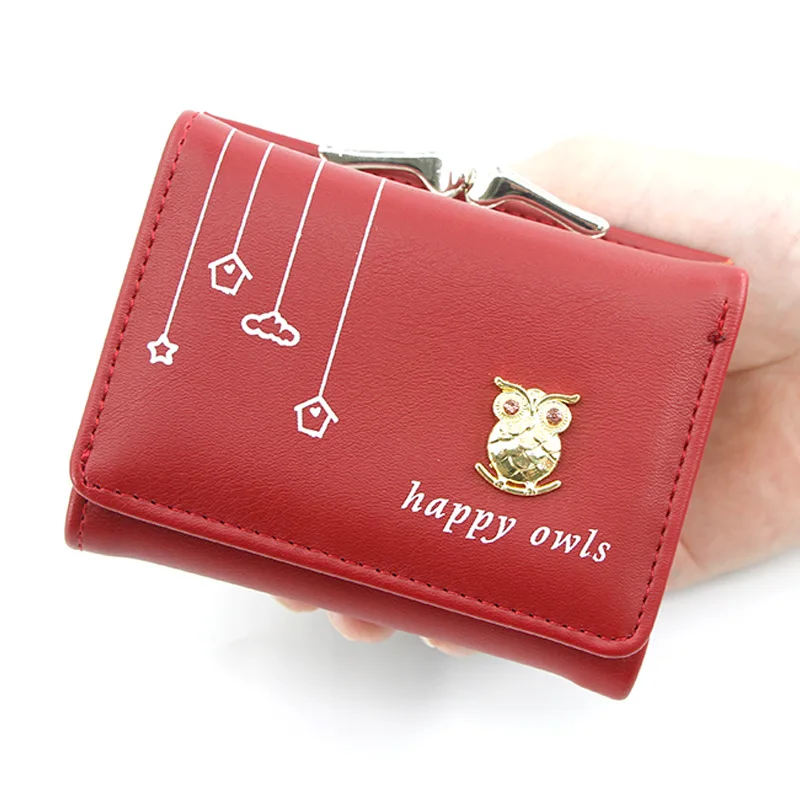 

Women Wallet Tri-fold Wallet Short Female Purse Fashion Credit Card Holder Wallet Case PU Leather Coin Purse 2023 Money Card Bag