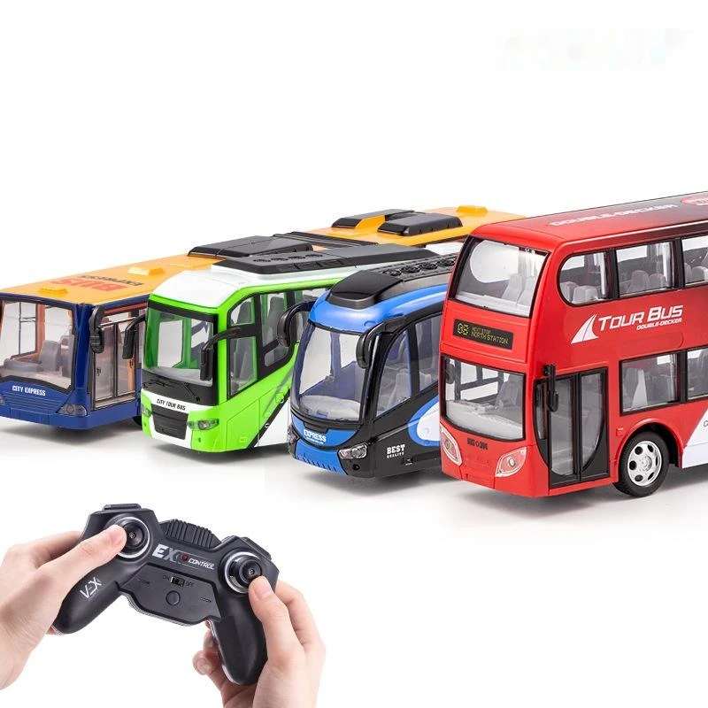 

Large Lengthened Electric Remote Control Bus Wireless With Lights Simulation Car Children's Boys Toys Wholesale