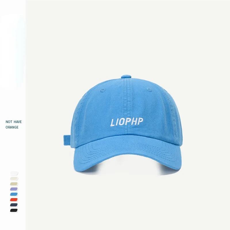 

Adjustable Embroidery Cotton Soft Top letters; Male And Female Blue Baseball Caps The Spring And Autumn Period And The Type Of S
