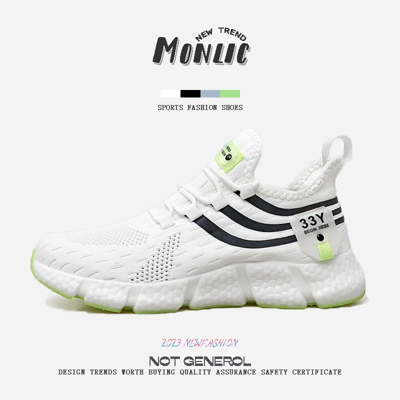 

Monlic Male Sneakers Summer Breathable Mens Tennis Shoes All-Match Off White Casual Skateboard Shoes Couple Models Free Shipping