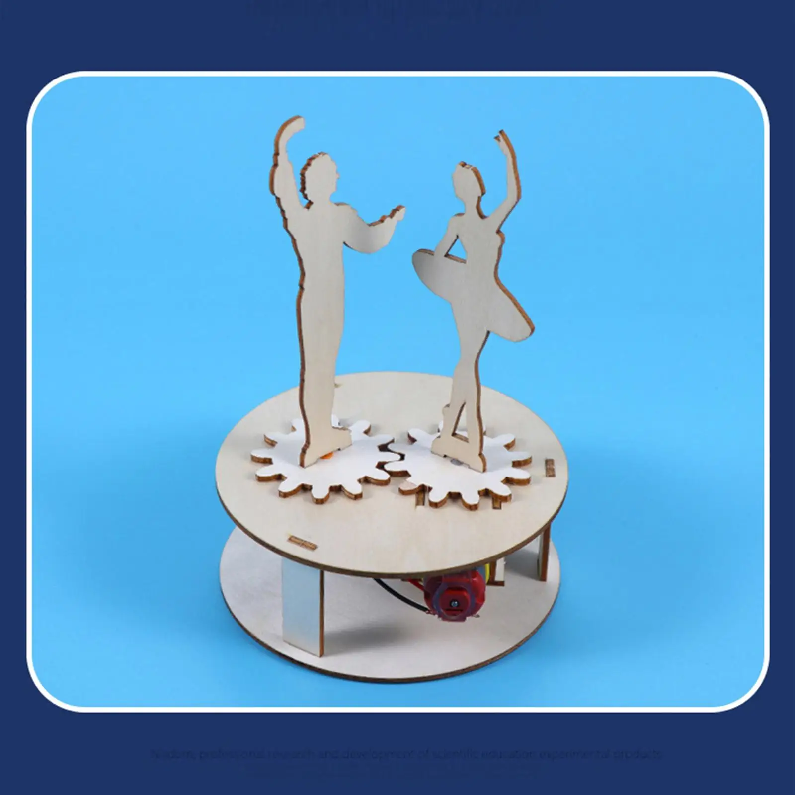 

Wooden DIY Science Kits Science Experiments Kits Electric Rotating Dancer Toys Models Building for Activity Exercise Gifts