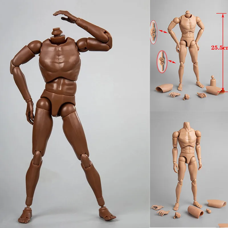 

B001, B002, B003, B004, B005, B006, B007 масштаб 1/6, улучшенная версия, широкие узкие плечи, белое тело, черная кожа от солнца, модель, игрушки
