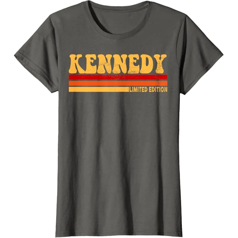 Женская винтажная футболка с индивидуальной милой идеей и именем Кеннеди