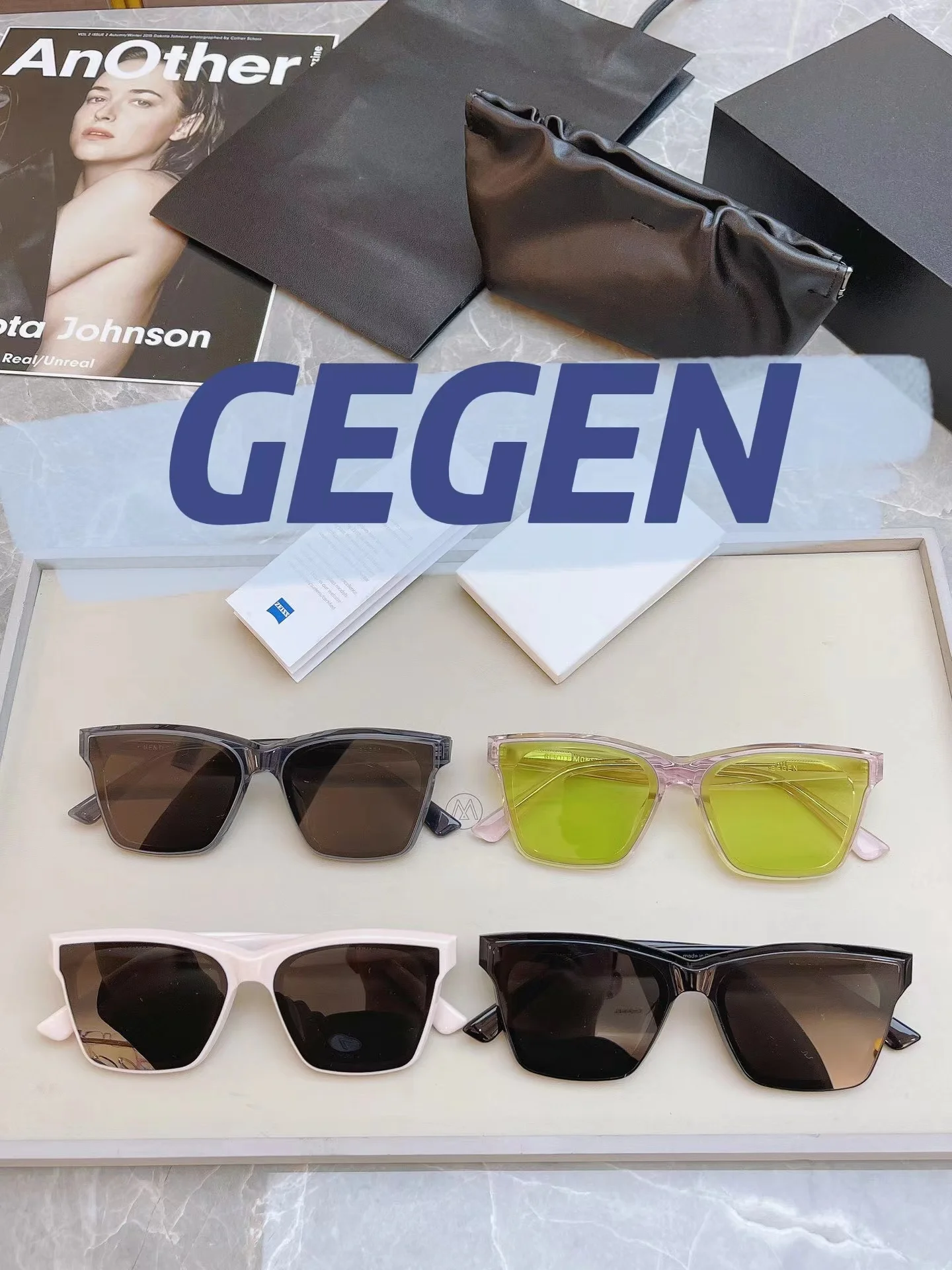 

New GENTLE GEGEN Sunglasses Man Women Vintage Luxury Square Sunglasses 2022 Designer Eyewear Brand Korea UV400Protection GM