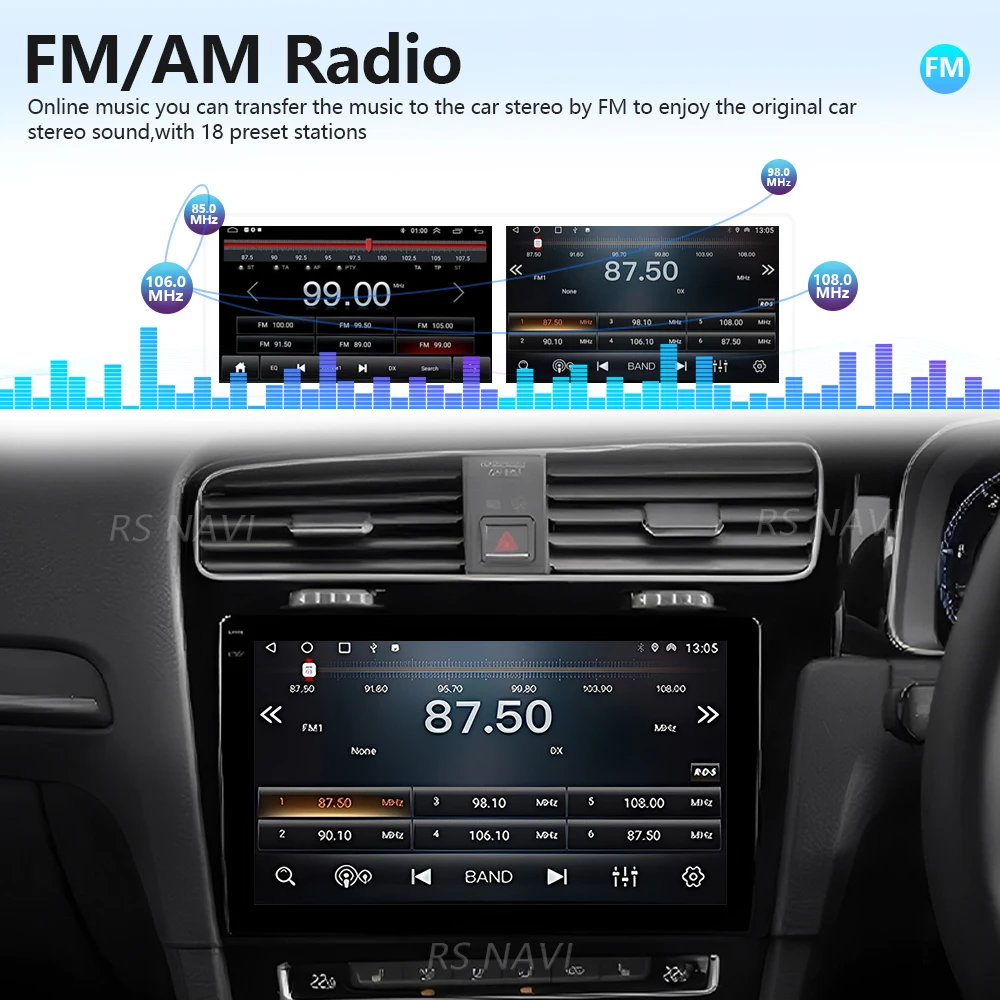 Автомагнитола Android 16 с функцией Plug and Play для Volkswagen VW Golf 7 MK7 GTI 2012-2021 (праворульные модели) с поддержкой CarPlay и Android Auto (art.: 3920da1877ea9) - 3920da1877ea9
