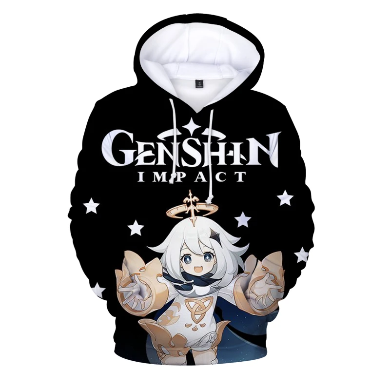 

Толстовка Genshin Impact 3D, свитшоты, мужская повседневная Уличная одежда, толстовки для мальчиков-подростков, пуловер, милый Аниме пуловер, пальт...