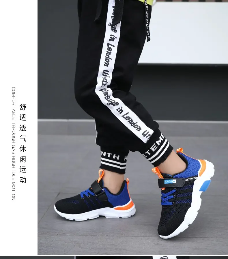 

Spring Autumn Children's Mesh Sports Casual Shoes Boys Girls Thick Bottom Breathable Non Slip Color Matching Light Running Shoes