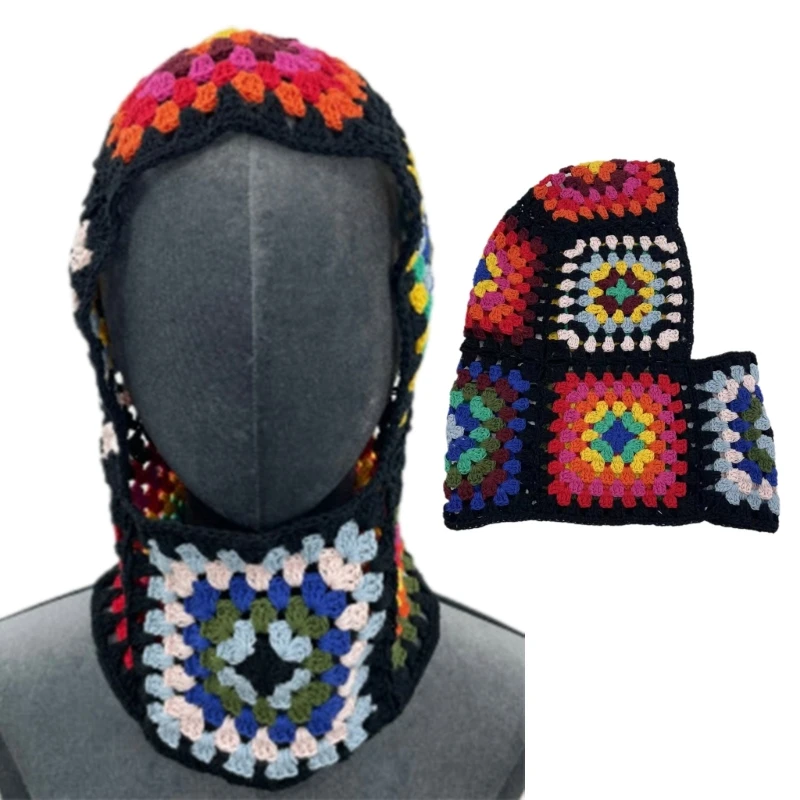 

Повседневная шапка с защитой для глаз, вязаная ветрозащитная шапка для осени и зимы