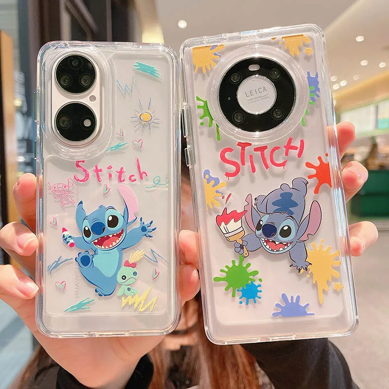 

Disney Cute Stitch Phone Case for Huawei P30 P30Pro P40 P50 P50Pro Mate30 40 Nova5 7 8 9 Honor 50 5G 50pro 5G case
