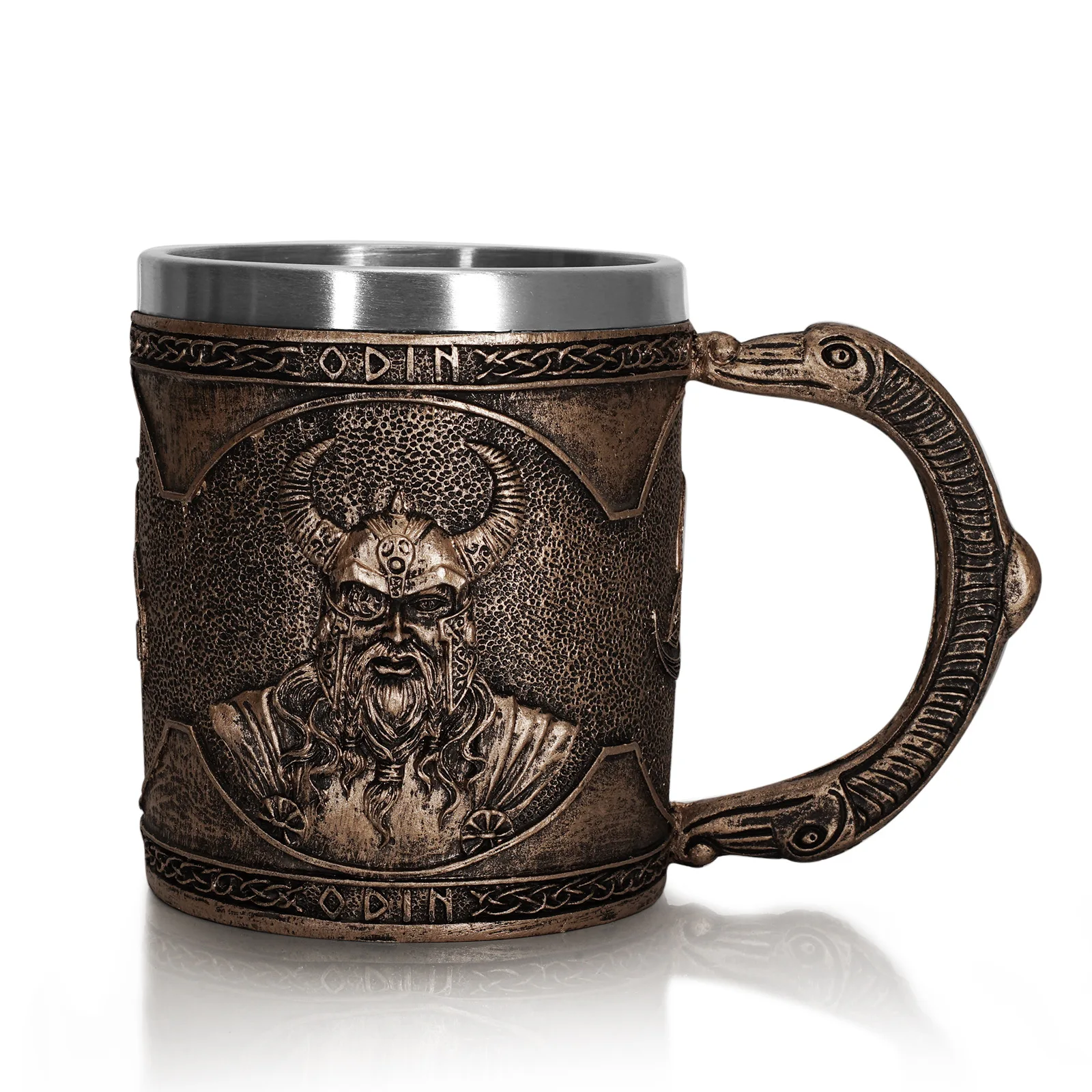 Viking Thor Odin Stainless Steel Beer Mug Bar Halloween Christmas Gift