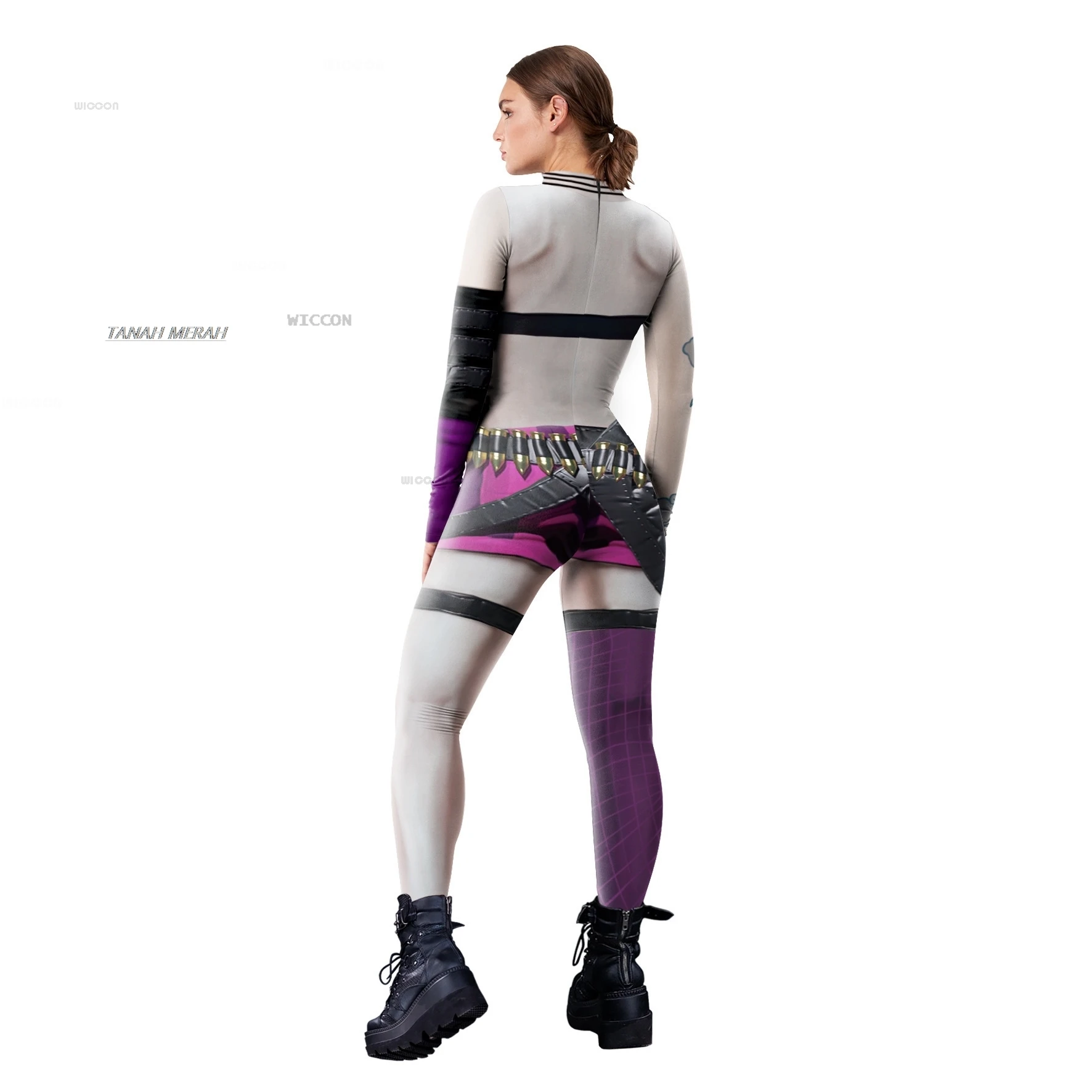 Комбинезон LOL Jinx комбинезон с принтом костюмы для косплея женские из Лиги Легенд