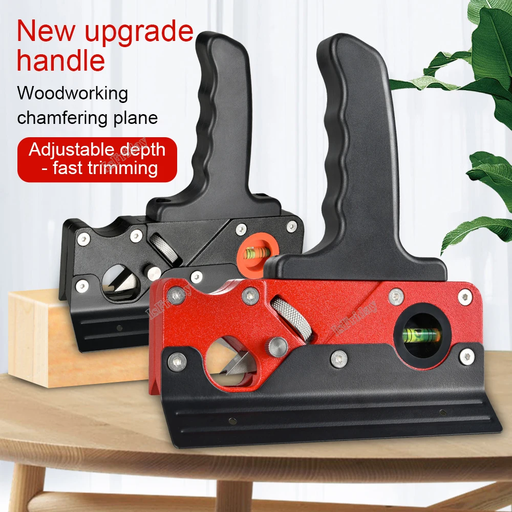 

Chamfer Plane with Backer Woodworking Hand Planer for Quick Edge Planing Radian Corner Plane Trimming Carpenter Hand DIY Tool