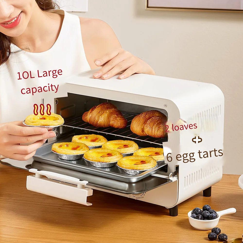 

10L Multifunctional Oven Big Capacity Pizza Bread Toaster Barbecue Cake Baking Oven Breakfast Machine Household Appliances
