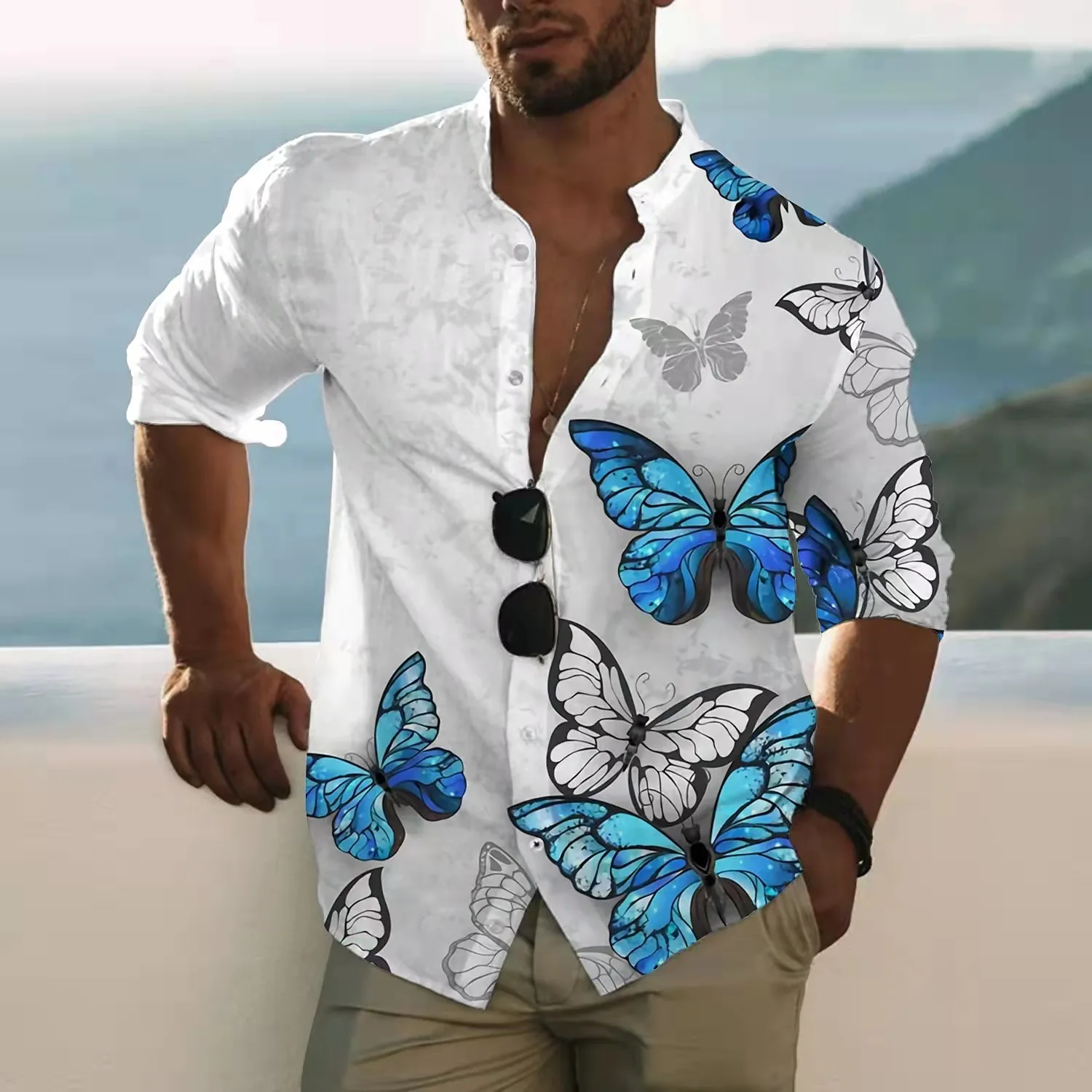 Summer Hawaiian Bird, have floral shirt for men's Animal shirt, Men's casual shirt 2023 Men's casual shirt