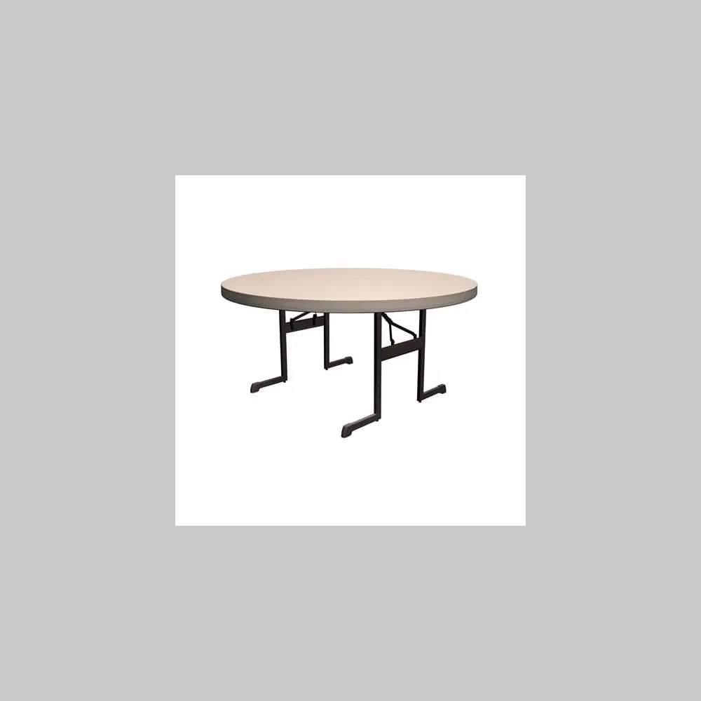 

"60 Inches Putty Professional Folding Table - Perfect for Multiple Uses & More Space-Saving Storage Solutions, 80125"