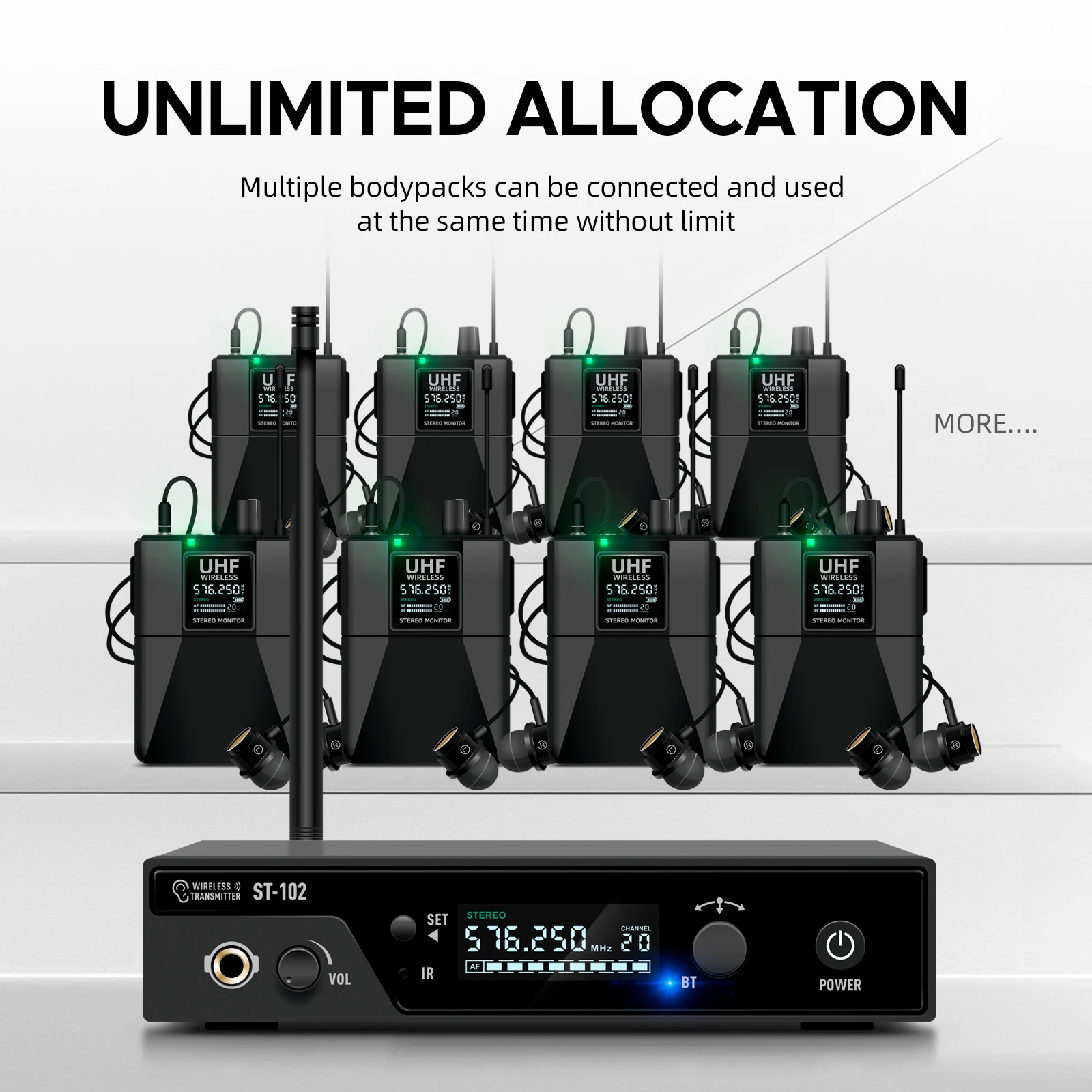 Беспроводная система мониторинга внутреннего наблюдения для студийной записи