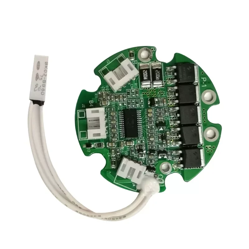 

10S 36V 20A BMS Round for Bottle, Battery Pack with Split Door for Charging and Discharging with Temperature Sensor