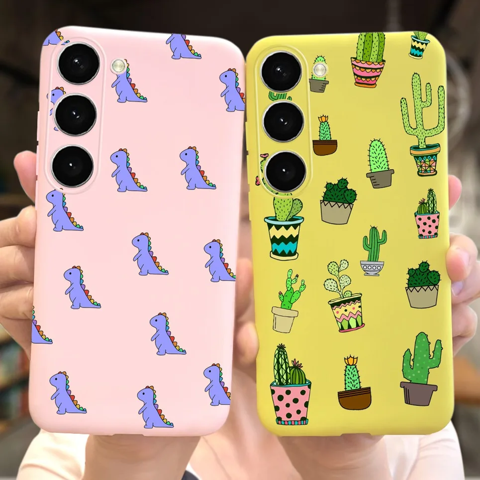 Чехол для Samsung Galaxy S8 чехол 5 8 дюйма мультяшный динозавр кактус задняя крышка