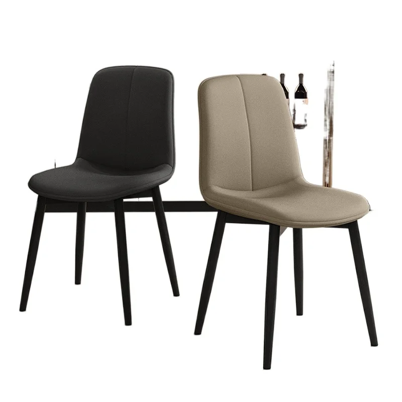 

Кожаный обеденный стул, украшенный искусственными стенками, современная кухонная мебель для отдыха