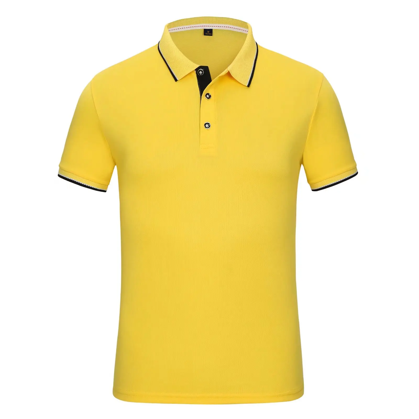 

Summer men's color matching lapel POLO shirt breathable men's and women's short sleeves custom embroidered printed clothing